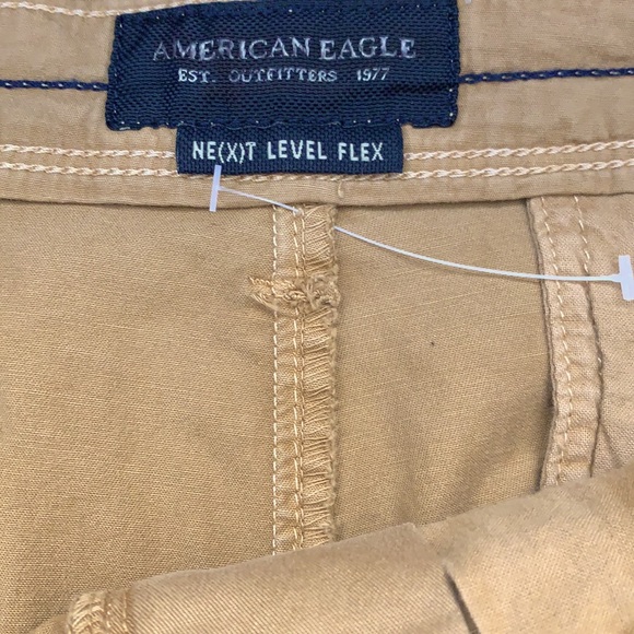 American Eagle men’s khaki flat front shorts NWOT - Picture 4 of 5